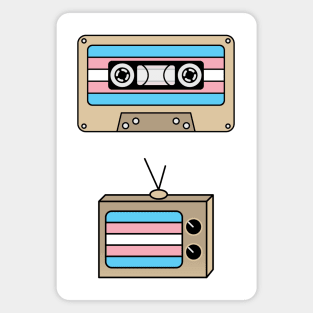 Discreet Pride Transgender Flag Magnet